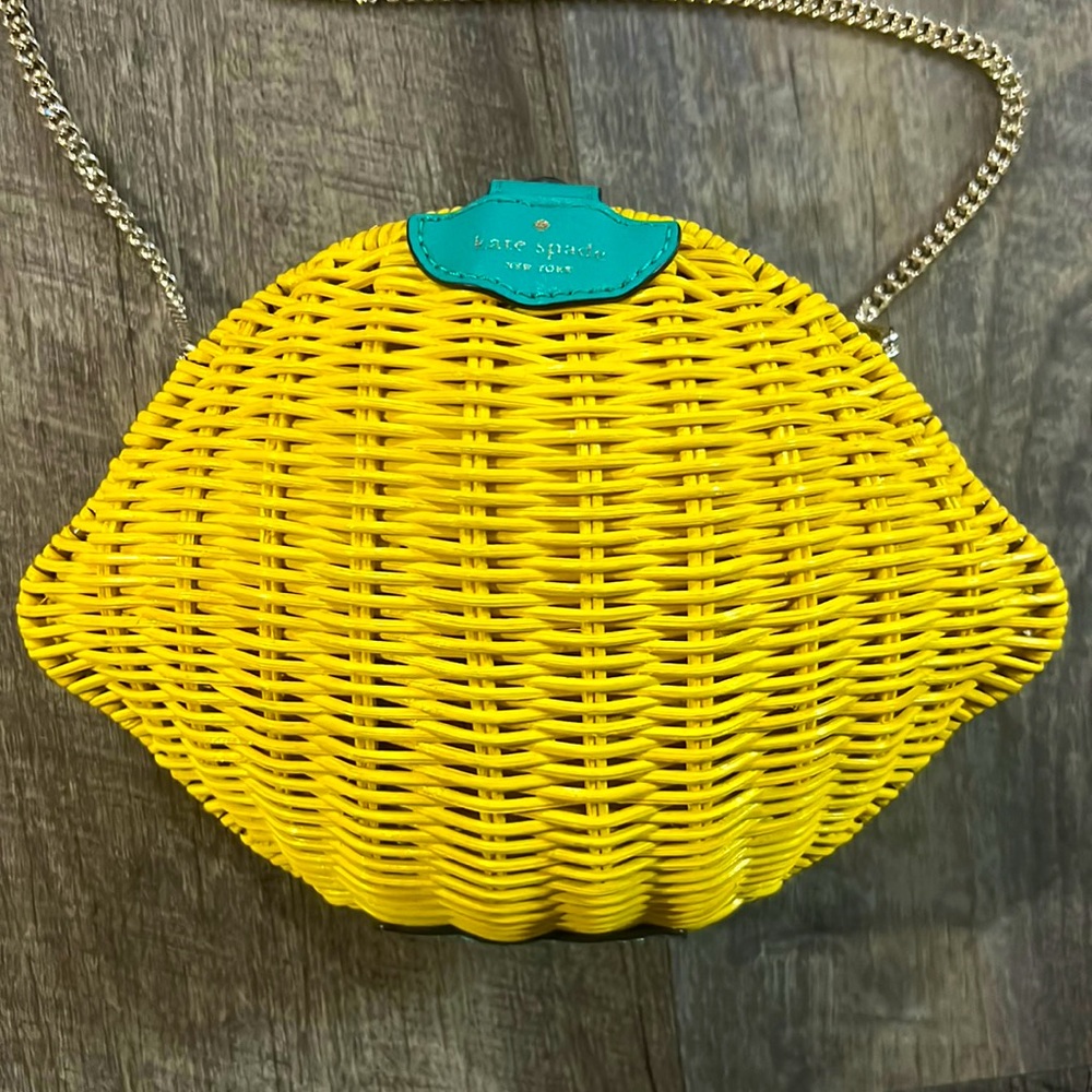 Kate Spade Lemon Wicker Crossbody